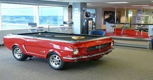 Ford Mustang 1965 Collectors Edition Pool Table Car Part Furniture Pool Table Car Parts