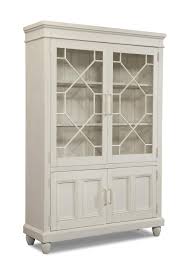 Both handles can be turned to lock door from opening. Carolina Preserves By Klaussner Sea Breeze Blossom White Curio Cabinet With Built In Lighting Furniture Mart Colorado China Cabinets