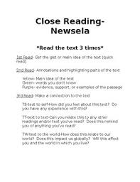Edpuzzle is a great formative assessment tool for teachers who run a flipped classroom, assign videos for homework, or want to encourage asynchronous communication. Close Reading With Newsela By Perfectly Imperfect Tpt