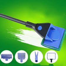 Useful 4in1 5in1 Aquarium Glass Cleaner Tool Kit Gravel Fork Net Sponge Fish Tank Fishing Algae Set Plast Glass Cleaner Tool Glass Cleaner Aquarium Accessories