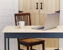 Read and learn everything involved in building a diy studio desk, like finding materials, constructing the table top, assembly, and everything. Simple Diy Desk Easy Only 3 Tools Saws On Skates