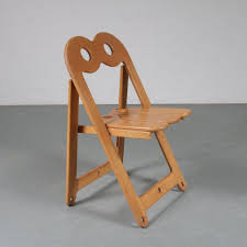 For Sale Unique Wooden Folding Chair Italy 1970s Wooden Folding Chairs Folding Chair Chair