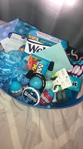 Birthday Gift For Bestie Ideas Blue Birthday Basket Birthdaybasket Birthday Basket Cute Gifts For Friends Bff Birthday Gift