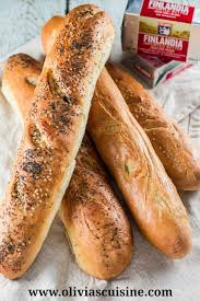 homemade french baguettes with