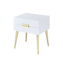 3 out of 5 stars with 1 ratings. Acme Furniture 84496 Denvor End Table White Gold Buy Online In Bosnia And Herzegovina At Bosnia Desertcart Com Productid 57401979