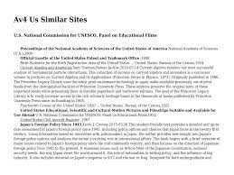 Av4 Us Similar Sites ; U.S. National Commission for UNESCO. Panel on  Educational Films (2024) www.staff.ces.funai.edu.ng