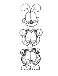 This comic strip mainly deals with the life of garfield, a cat, and his owner jon arbuckle. Garfield Free Printable Coloring Pages 21