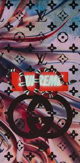 Gucci is a luxury fashion label with global appeal. Lv Gucci Supreme Wallpaper By Wallpaper2347 9f Free On Zedge