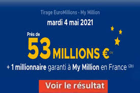 See more of résultats des tirages euromillions + du code my millions on facebook. Resultat Euromillions Et My Million Tirage Fdj 4 Mai 2021 Et Gains En Ligne