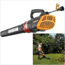 Worx Blower Electric Leaf Blower Turbine Lightweight High Capacity 110 Mph Fan Worx Electric Leaf Blowers Leaf Blower Turbine