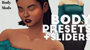 It's two mods, one for body and one for face. Download The Sims 4 Body Mods Custom Sliders Better Body