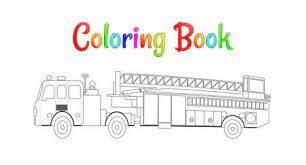 2) click on the coloring page image in the bottom half of the screen to make that frame active. Fire Truck Coloring Book Vector Coloring Pages For Kids Vector Fototapete Fototapeten Fahrzeug Lastwagen Transportieren Myloview De