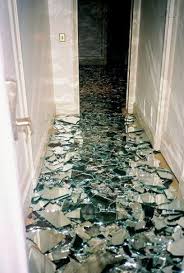 This Is Actually Pretty Amazing Flooring Shattered Mirror Bathroom Flooring
