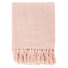 Surya Tilda Salmon Throw Blanket Pink Throw Blanket Throw Blanket Blush Pink Throw