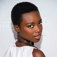 These short finger waves are a more modern short black hairstyle for women in their 40's. Dirtycapitol Hairstyle African Woman Hair Style 2018