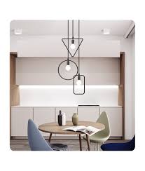 Lampadario Da Soffitto Forme Geometriche Design Moderno Sesamall