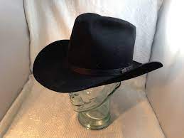 Resistol Hi 7sierra Self Conforming Long Oval Black 3x Beaver Etsy Cowboy Hats Hat Fashion Resistol Cowboy Hat