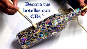 Descubrí la mejor forma de comprar online. Diy Botellas Decoradas Con Cds Marina Creativa