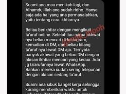 Drama kekasih paksa rela tv3. Istri Rela Dimadu Suami Ikuti Ta Ruf Online Malah Curhat Dia Sibuk Mau Ngobrol Susah Indozone Id