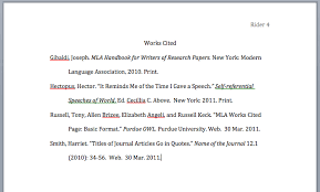 An Example Of What Your Works Cited Page Should Look Like Works Cited Types Of Essay Essay Format