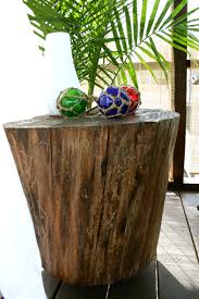 Tree Stump Side Table Tree Stump Side Table Outdoor Seating Areas Tree Stump Table