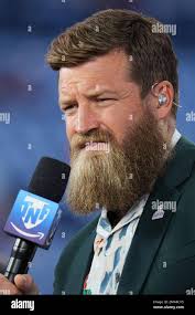 Thursday Night Football announcer Ryan Fitzpatrick during the Indianapolis  Colts v the Denver Broncos of an NFL football game Thursday, Oct 6, 2022,  in Denver. (AP Photo/Bart Young Stock Photo