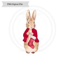 Peter Rabbit Christmas Png Peter Rabbit Sublimation Design Christmas Card Design Digital Download Printable Art Peter Rabbit Watercolor Christmas Cards Christmas Card Design