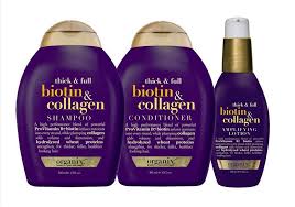Before And After Hair Growth Result Biotin And Collagen Shampoo Organix Thick Full Biotin Collagen Biotin Hair Skin Hair Health