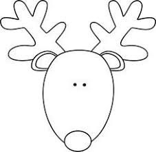 Reindeer Christmas Coloring Pages Christmas Drawing Reindeer Head