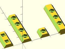 Now A Customizer Openscad Library For Generating Extrusion T Nuts Of Variable Lengths And Holes Preconfigured For M3 Sizing Wit Extrusion Prints 3d Printing