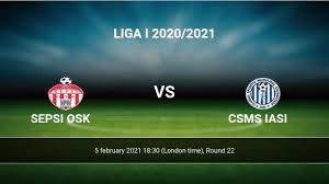 ˈsepsi ˈsfɨntu ˈɡe̯orɡe), or simply sepsi, is a romanian professional football club based in sfântu gheorghe, covasna county. Sepsi Osk Vs Csms Iasi H2h 5 Feb 2021 Head To Head Stats Prediction
