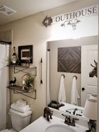 Off the top of my head, there are lots of themes you can do with a kids' bathroom. Rustic Boys Bathroom Mountain House Decor Boys Bathroom Farmhouse Bathroom