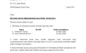 Contoh Surat Rayuan Haji Sebagai Pengiring Zeno News Otosection