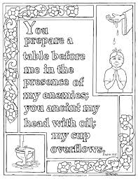 This Is A Free Psalm 23 5 Printable Coloring Page It Is Not Just For Kids But Adults Like To Color The V Bible Verse Coloring Page Bible Coloring Pages Psalms