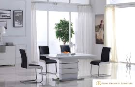 We carry all kinds of dining room furniture including modern dining, condo dining, formal dining and casual dining. Larsa Double Extendable Dining Table Modern And Contemporary Home Furniture Store Toronto Rk Royal Design Furniture