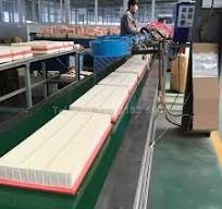 Máquina plisadora de filtro de aire de panel de PU