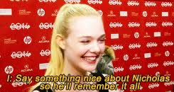Fanning Sisters Daily — Elle Fanning and Nicholas Hoult at 'Young Ones'...