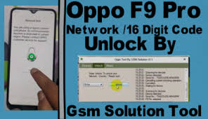 Oppo a1k cph1923 reset/remove screen lock/remove pattern unlock umt . Oppo F9 Pro Network Unlock By Gsm Solution Tool Gsm Solution Com