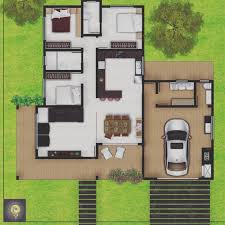 Planta de casa pequena moderna; Plantas De Casas Pequenas 50 Ideias Para Voce Se Surpreender