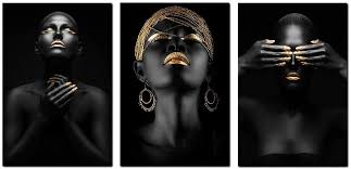Maybe you would like to learn more about one of these? Buy 3 Pcs African American Wall Art Canvas Black Woman Portrait Photography With Gold Earrings Necklace Wall Art Poster Modern Art Decor Painting For Home Decorations Unframed 12x16 Inches Online In Turkey B088dq964j