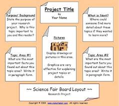 science fair layout template science fair information