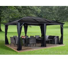 August 25 at 5:24 am. Sojag Aluminium Pavillon Gazebo Meridien 12x16 Inkl Moskitonetz 365x485 Cm Mygardenhome