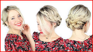 Whether you want elegant braids with unique knots, a braided and twisted bun that sits on top of the head, or a messy braided updo that is thick and loose, this gorgeous yet easy hairstyle idea will stand out in any crowd. How To Simple Braided Updo With Kenra Professional Youtube