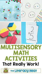 Multisensory Math Activities That Really Work The Literacy Nest Multisensory Math Math Activities Multisensory