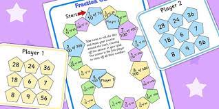 Key stage 2, maths, fractions. Fraction Game Primary Activities Twinkl