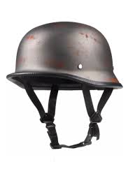Light Small Harley Davidson Riders German Style Half Face Helmet Rust Style Vintage Helmet German Motorcycle Helmet Half Face Helmet