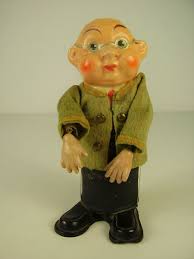 Seltene alte Figur Rolly Toys Pappmache