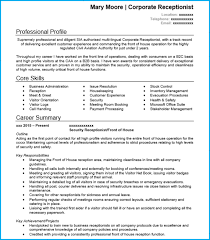 Receptionist Cv Example With Writing Guide And Cv Template