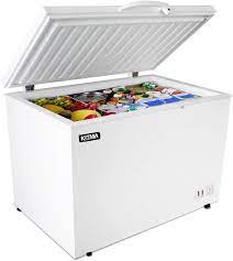 Find best chest freezers here in seconds! Amazon Com Commercial Top Chest Freezer Kitma 7 Cu Ft Deep Ice Cream Freezer With Adjustable Thermostat Rollers Solid Door White Appliances