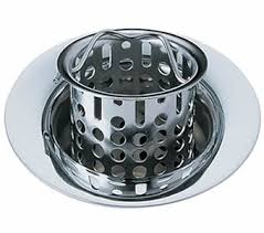 basket sink strainer blocks residue